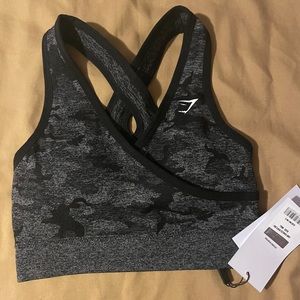 GYMSHARK CAMO SEAMLESS BRA